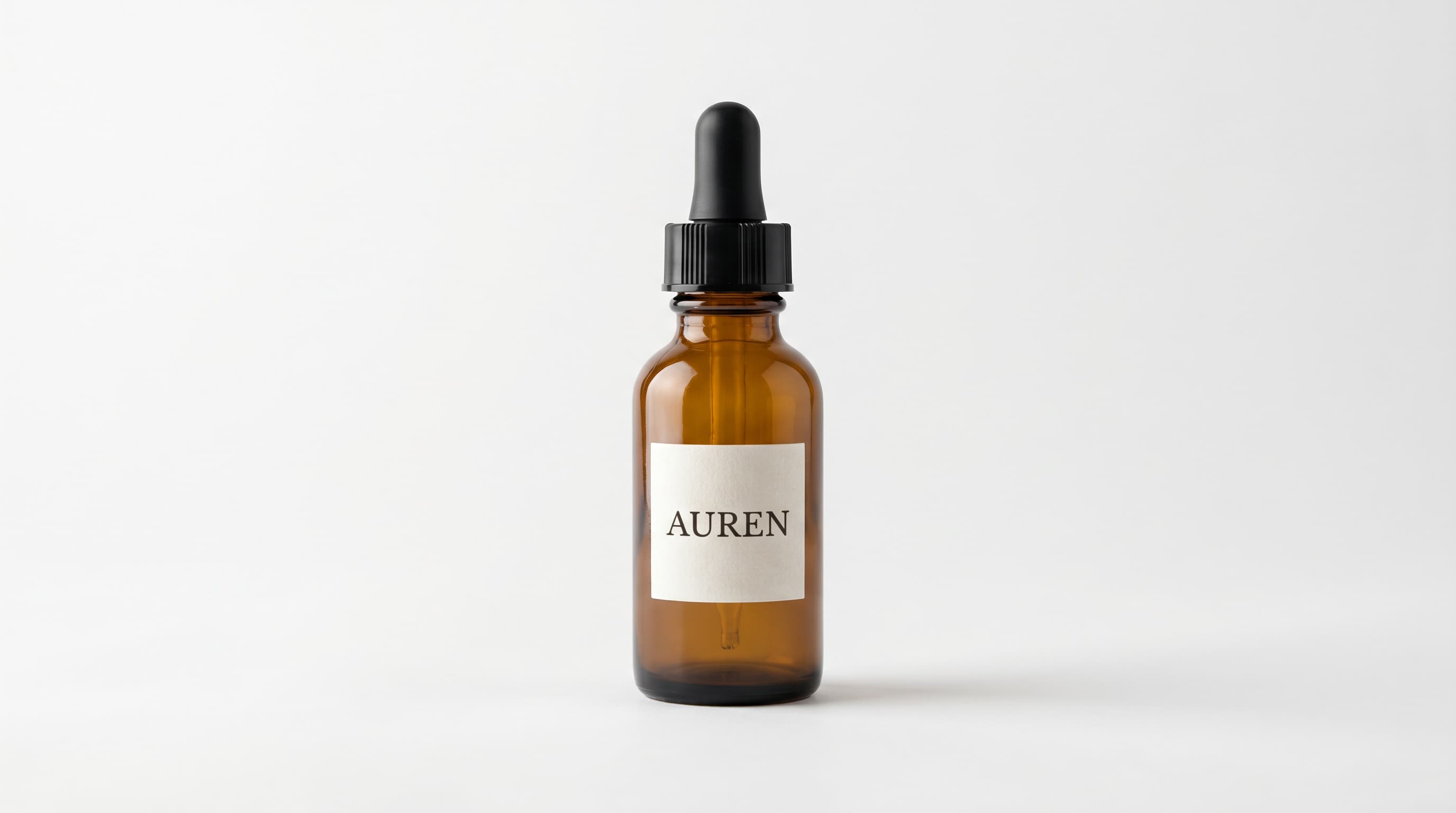 AUREN amber dropper bottle — product input